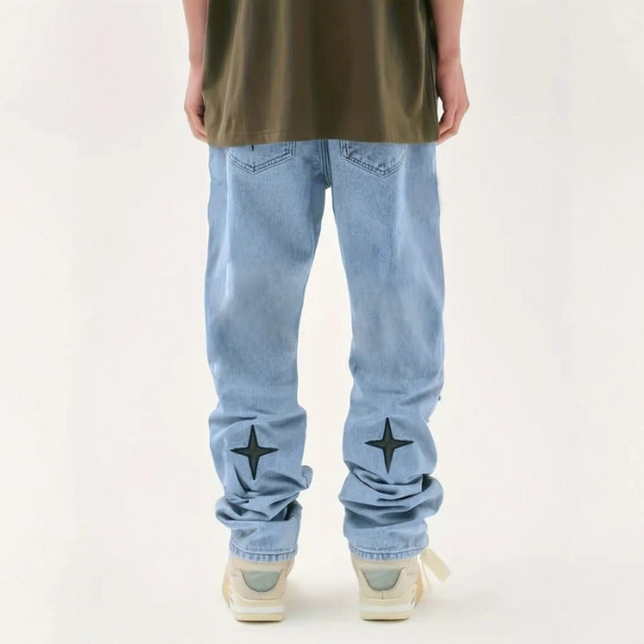 CAVELL RIPPED DENIM JEANS